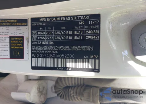 2018 Mercedes-Benz Glc 300 z USA, uszkodzony, nr VIN WDC0G4JB0JV052200